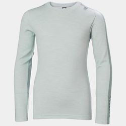 Helly Hansen Junior Lifa Merino Midweight Base Layer Set Green 176/16
