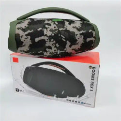 Haut-parleur Bluetooth sans fil Portable Boombox 3 boîte à musique de fête en plein air caisson de basses rvb stéréo TWS haut-parleur domestique prend en charge TF/AUX/USB