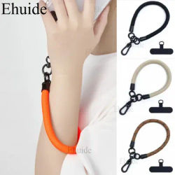 Universal Short Lanyard Mobile Phone Case Portable Beads Anti-lost Bracelet Chain Rope Wrist Strap Safety Tether Cellphone Cover