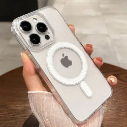 Offical Magnetic For Magsafe Acrylic Transparent Case For iPhone 16 15 14 13 11 12 Pro Max Plus