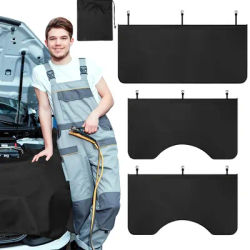 Tapis de couverture de garde-boue magnétique pour mécanicien automobile, tapis de protection pour la réparation des travaux automobiles, protection de garde-boue de voiture en cuir microfibre