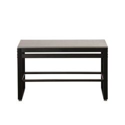 Cal-Mil 22350-38S-83 Merchandising Table w/ Ashwood Top & Metal Frame - 38"W x 18"D x 24"H