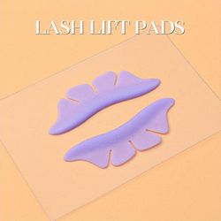 TEMU 1pairs/2pcs Purple Petal Eyelash Silicone Pad, Eye Pads For Eyelash Extensions, Eyelash Pads, Eyelash Extension Pad, Eyelash Pads, Eyelash Patch For Eyelash Extension