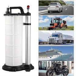 TEMU 9l Manual Vacuum Oil Pump Vacuum Oil Pump Fluid Extractor Suction Pump For Truck Boat Atv Car Motorbike Fuel Fluid Coolant Oil Extractor Transfer