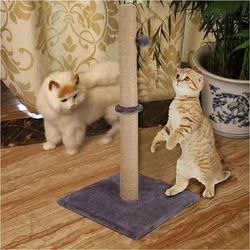 TEMU Tall Large Cat Scratching Post 74cm Strong Natural Sisal Pole Heavy Duty Base