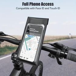 TEMU Waterproof Bike Phone Holder - Motorcycle Phone Holder 360° Rotation, Universal Phone Holder For Bike Scooter Motorcycle Suitable For Smartphones 4-6.5 Inch