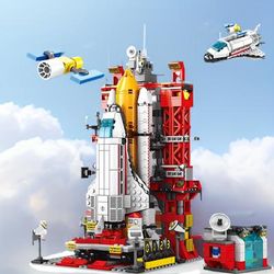 TEMU Aviation Model Building Blocks, Rocket Ship High Ornaments Toys, Birthday Gifts Christmas Gift