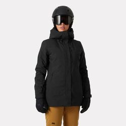 Helly Hansen Women's Snowplay Long Insulated Ski Jacket Black L