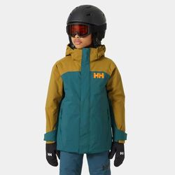 Helly Hansen Junior Level Insulated Ski Jacket Green 140/10
