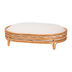 Jovia Bohemian Honey Rattan Pet Bed by Brylane Home in Honey
