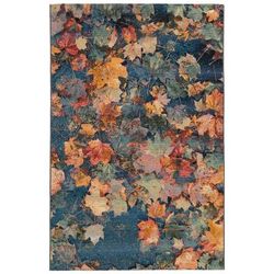 Marina Fall In Love Indoor/Outdoor Area Rug Multi by Brylane Home in Multi (Size 1'11"X7'6")