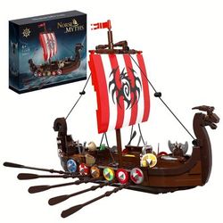 TEMU 555 Pieces Popular Ship Models Building Blocks Playsets Fan Building Blocks Toys Fun Handmade Collectible Decorations Best Holiday Gifts Christmas Gift