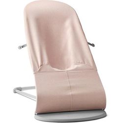 BabyBjorn Bouncer Bliss, Light Gray Frame Woven Melange, Light Pink