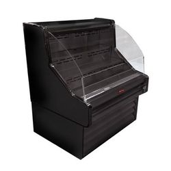 Howard-McCray SC-OS35E-4-B 51" Impulse Horizontal Open Air Cooler w/ 3 Levels, 115v, Black