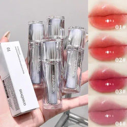 Mirror water gloss lip Dew low saturation glass lip toot lip glaze moisturizing moisturizing white mouth red