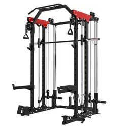 TEMU 1pc Machine, 2000lbs Bearing, Fitness Pull-down Machine With Squat Rack, Suitable For Training, Fitness Workout