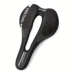 TEMU 1pc Ergonomic Bike For Road And Mountain Bikes, Hollow Breathable Design, Cycling Seat Cushion For Men And Women, Racing Bike Front Cushion With Reflective Strip