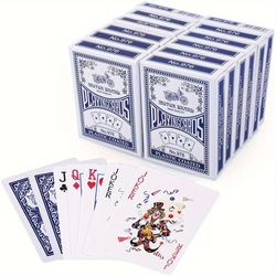 TEMU Lotfancy Playing Cards, 12 Pack, Decks Of Cards Bulk, Size, Standard Index, Card Game, 12 Decks Blue