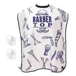 Barbershop Men's Hair Dyeing Shaving Beard Wearing Cloth Skirt With Fabric Bag Suction Cup Beard Styling Tool Hair Cutting Tool