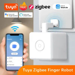 Tuya Zigbee Fingerbot Plus Smart Fingerbot Switch Button Pusher Smart Life Timer Voice Control Works