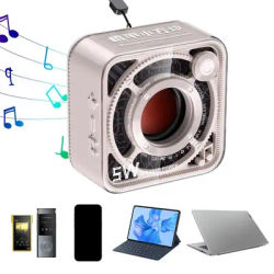 Transparent Small Speaker Wireless Portable Speaker Small Transparent Speaker With Mecha Theme 5W