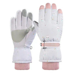 Ski Gloves With Touchscreen Fingers High Dexterity Touchscreen Sports Gloves Adjustable Winter