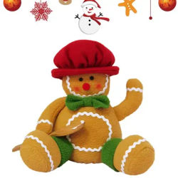 Christmas Gingerbread Man Plush Toys Cute Christmas Plush Fun Gingerbread Shaped Plush Soft Door