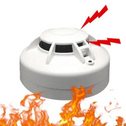 Fire Alert Instant Warning Fire Detectors For Home With Battery Low Warning Loud Sound Temperature