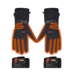 8.4V 4000MAH Rechargeable Heated Gloves Three-speed Temperature Adjustable Warm Windproof Waterproof