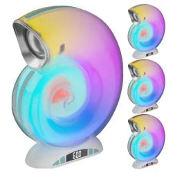 Small Speaker Adjustable Conch Shaped Wireless Speakers Night Light Multifunctional Travel Audio