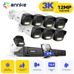 ANNKE 5MP POE Security Camera System Smart Dual Light Home CCTV Night Vision Motion Detection IP67