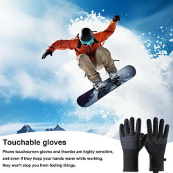 Winter Cycling Gloves Cold Weather Winter Cycling Gloves Non-slip Adjustable Gloves Windproof