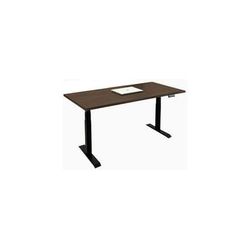 66" x 30" Solid Wood Electric Lift Desk