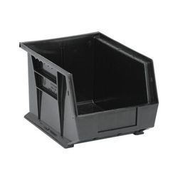 Quantum Food Service QUS239CO Stack & Hang Shelf Bin - 10 3/4" x 8 1/4", Black, Case of 6
