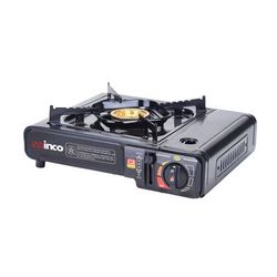 Winco PGS-1K Butane Stove w/ Brass Burner & Carrying Case - 9,500 BTU, Black, Portable