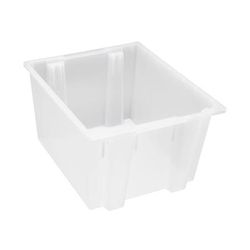 Quantum Food Service SNT230CL Stack & Nest Shelf Tote - 23 1/2" x 19 1/2", Clear