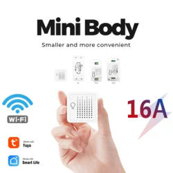 16A Tuya MINI Wifi Smart Switch Module Wireless Switches Remote Smart Home Control Via Smart Life