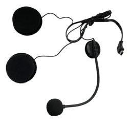 Casque de Moto Bluetooth avec Microphone et Haut-Parleur, Accessoires pour Demi-Casque