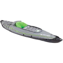 uge PVC Polyester 1 Person Inflatable Kayak w/Hand Pump, Paddle, Double Lock Valves and Easy To