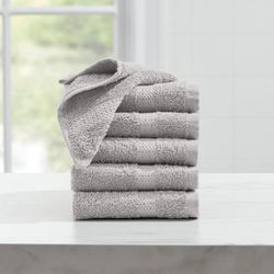 BH Studio 6-PC Wash Cloth Set by BH Studio in Silver