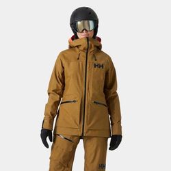 Helly Hansen Women's Powderqueen 3.0 Durable Ski Jacket Brown XL