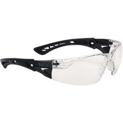 Bolle Rush+ Safety Glasses Matte Black Frame Clear BSSI Lens PSSRUSP064B