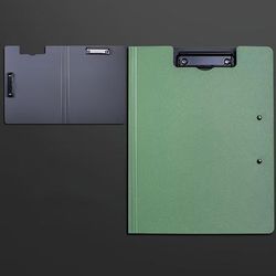 TEMU A4 Double Clip Matte Finish Folding Clipboard - Multicolor Office Binder For Document Organization - Durable Other Material File Holder With Sturdy Clip