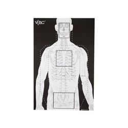 Action Target VTAC-P Viking Tactics Double Sided Advanced Training Target Marksmanship Side Has 4 SR-1C Bulls-Eye Target w/1 Square Sighting Grid