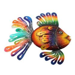 Flamboyant Fish,'Colorful Steel Fish Wall Sculpture'