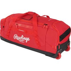 Rawlings YADI2 Wheeled Equipment Bag Scarlet