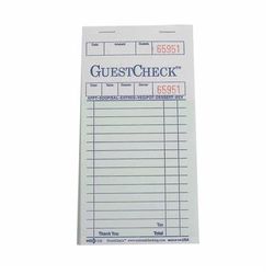 National Checking Company 520-50 Guest Check - (1) Part Booked, (19) Lines, Green