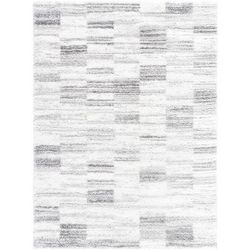 Alaura 5'3" x 7' Modern Peach/Ivory/Peach/Beige Area Rug - Boutique Rugs