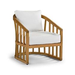 Niella Accent Lounge Chair Cushions - Solid, Special Order, Sailcloth Salt - Frontgate