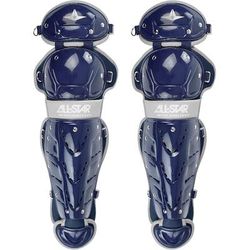 All Star Top Star Catcher's Leg Guards - Ages 9-12 Navy